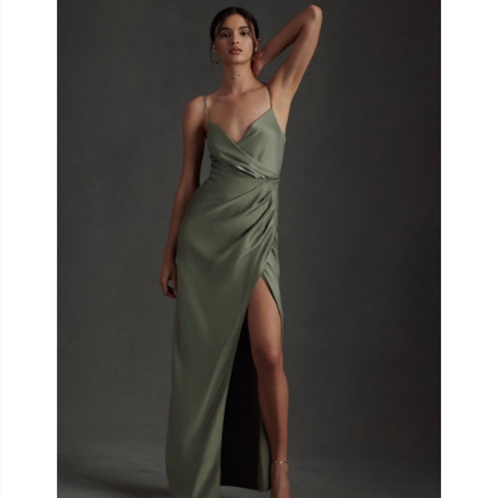 BHLDN freya satin charmeuse dress